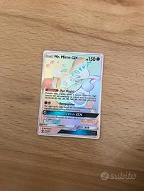 Mr. Mime GX Segreta Full art Carta POKEMON ITA