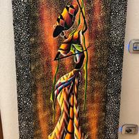 Quadro Etnico con Frammenti di Uova di Struzzo