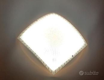 lampade a led in vetro lavorato 