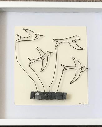 ARTE - VOLO DI RONDINI - Tecnica mista