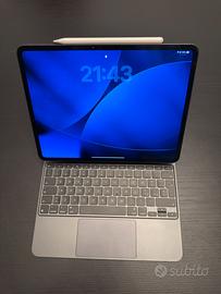 iPad Pro 13” M4, 1T,  W + C, con Keyboard e Pencil