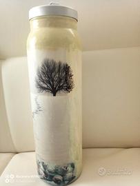 Contenitore/Barattolo in vetro di Ikea, decorato