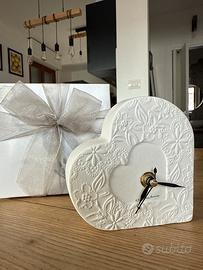 21 Bomboniere eventi orologio bianco in ceramica