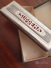 🎶 Armonica vintage SUPREMA. Cofanetto originale