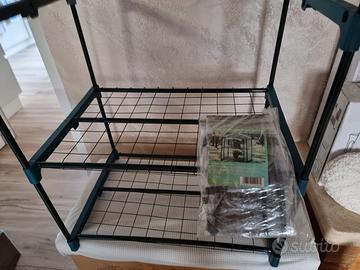 Serra da balcone e giardino a 2 ripiani 69×49 h95.