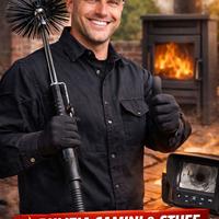 Spazzacamino Pulizia camini stufe video ispezioni