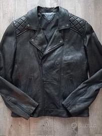 Giacca in pelle moto Cafe Racer, Biker