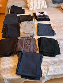 10 pantaloni + maglia tg 50 e 52