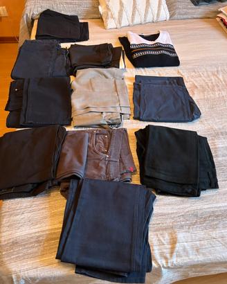 10 pantaloni + maglia tg 50 e 52
