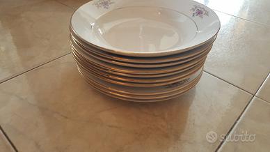 Servizio piatti bordo oro verbanum stone