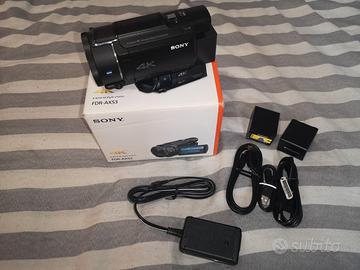 Videocamera Sony FDR-AX53 4K Stabilzzata a Gimbal