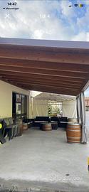 Tettoia/pompeiana in legno