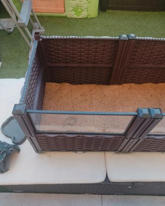 Terrario 80*40 con plexiglass