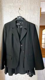 Tailleur gessato gonna-giacca