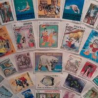 Quadro composto con francobolli