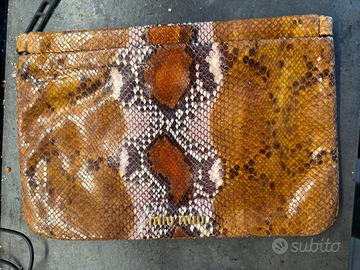 MIUMIU Pochette in pitone