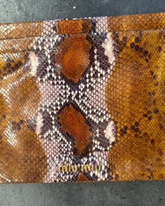 MIUMIU Pochette in pitone