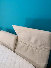 Letto matrimoniale Axil alcantara sabbia