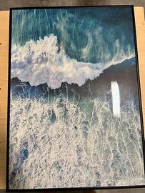 Quadro Desenio 50x70 cm con cornice nera - Oceano