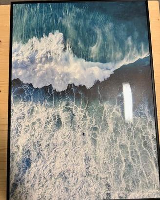 Quadro Desenio 50x70 cm con cornice nera - Oceano