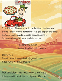 Lavoro come fattorino