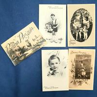 AUGURI BUONA PASQUA Lotto 5 cartoline antiche fp