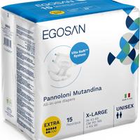 N. 2 pacchi Pannoloni Mutandina EGOSAN X LARGE