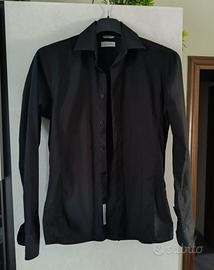 Camicia Nera Uomo Sonny Bono Slim Fit Stretch
