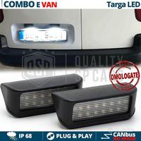 Luci Targa LED CANbus Per OPEL COMBO E Van 6500K