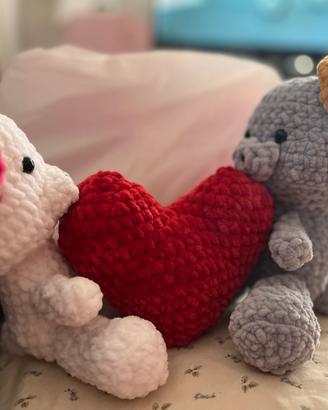 Orsetti cuore - Amigurumi