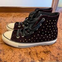 Converse alte in velluto donna