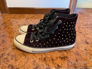 Converse alte in velluto donna
