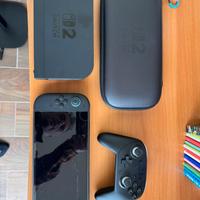Nintendo Switch 2 con giochi e accessori
