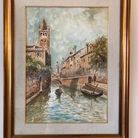 Quadro pittore Angelo Resi "Venezia" 48x68