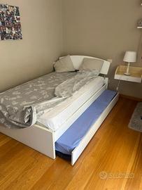 Letto piazza e mezzo, con letto estraibile