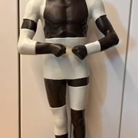 Rara Statua del Dottor Gibaud in plastica Vintage