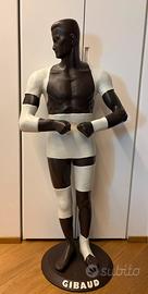 Rara Statua del Dottor Gibaud in plastica Vintage