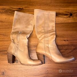 Stivali Texani / Camperos Vera Pelle Made in Italy