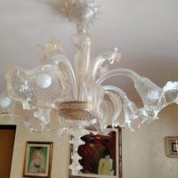 Lampadario in vetro Murano