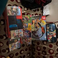 Nintendo switch  + 8 giochi e custodia