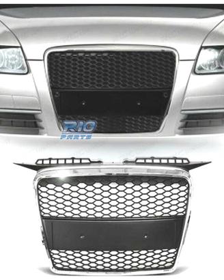 GRIGLIA AUDI A3 8P 8PA 05-08 LOOK RS CROMO NERO