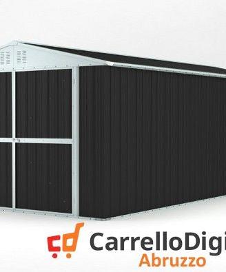 Box garage auto in Acciaio 327x611cm 19mq nero