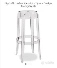 Due sgabelli trasparenti