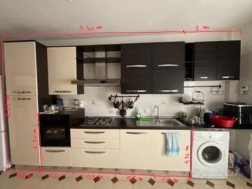 Cucina completa componibile + forno e frigo