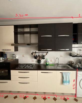 Cucina completa componibile + forno e frigo