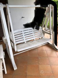 Dondolo e lettino per esterno gardenia