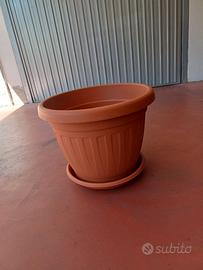 Vaso grande da 60 L plastica da giardino 45 x 58