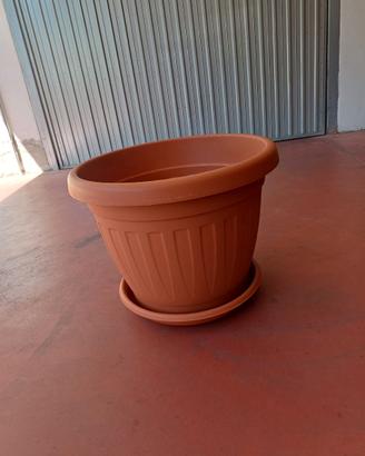 Vaso grande da 60 L plastica da giardino 45 x 58