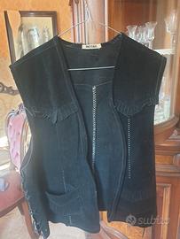 gilet scamosciato vintage