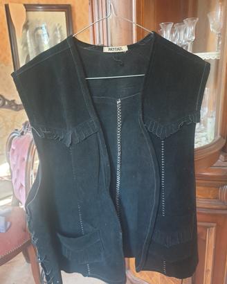 gilet scamosciato vintage